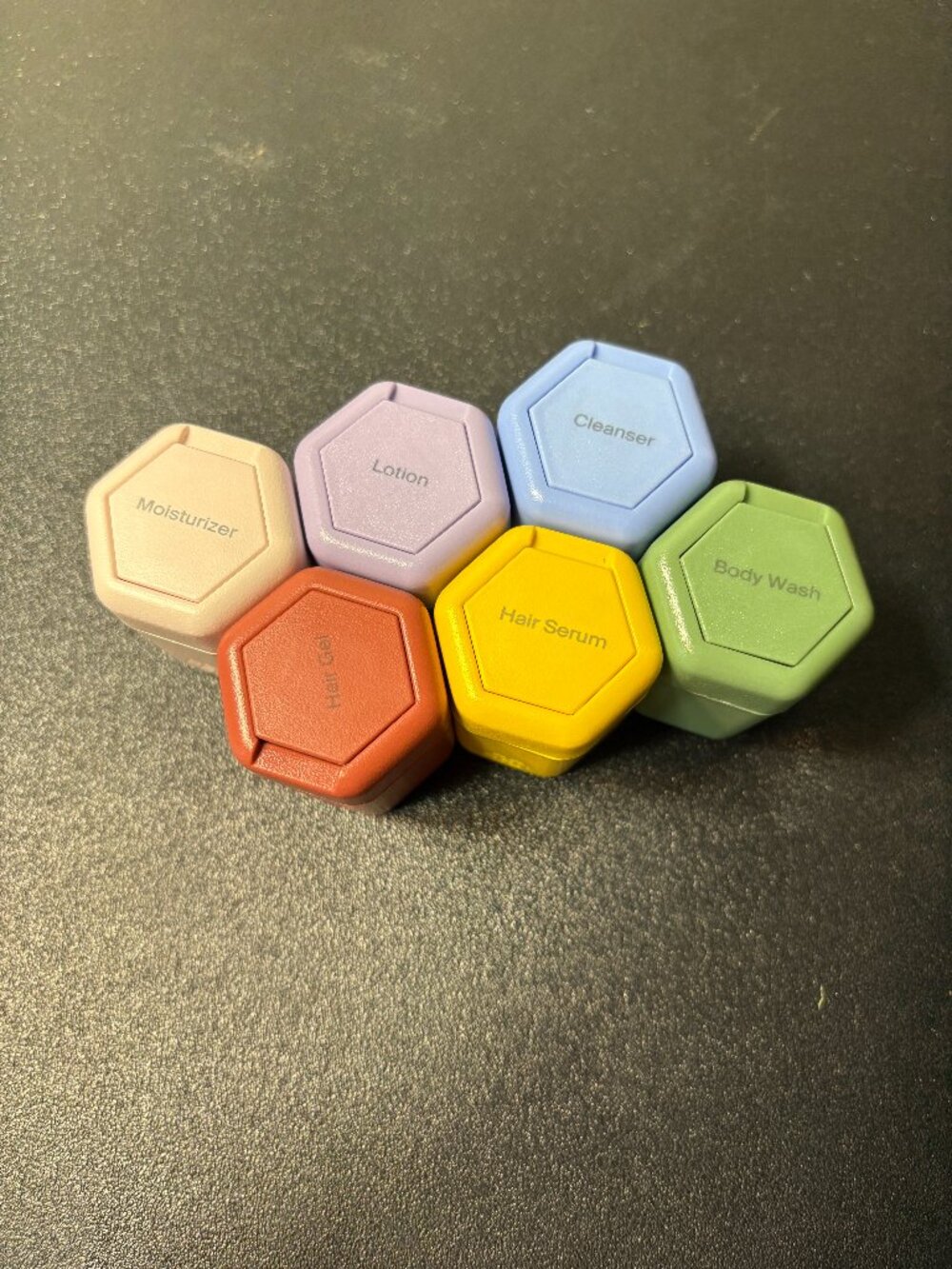 Set of 6 Magnetic Travel Containers by Cadence .56 fl oz.